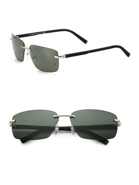 mens rectangle sunglasses|rectangular rimless sunglasses for men.